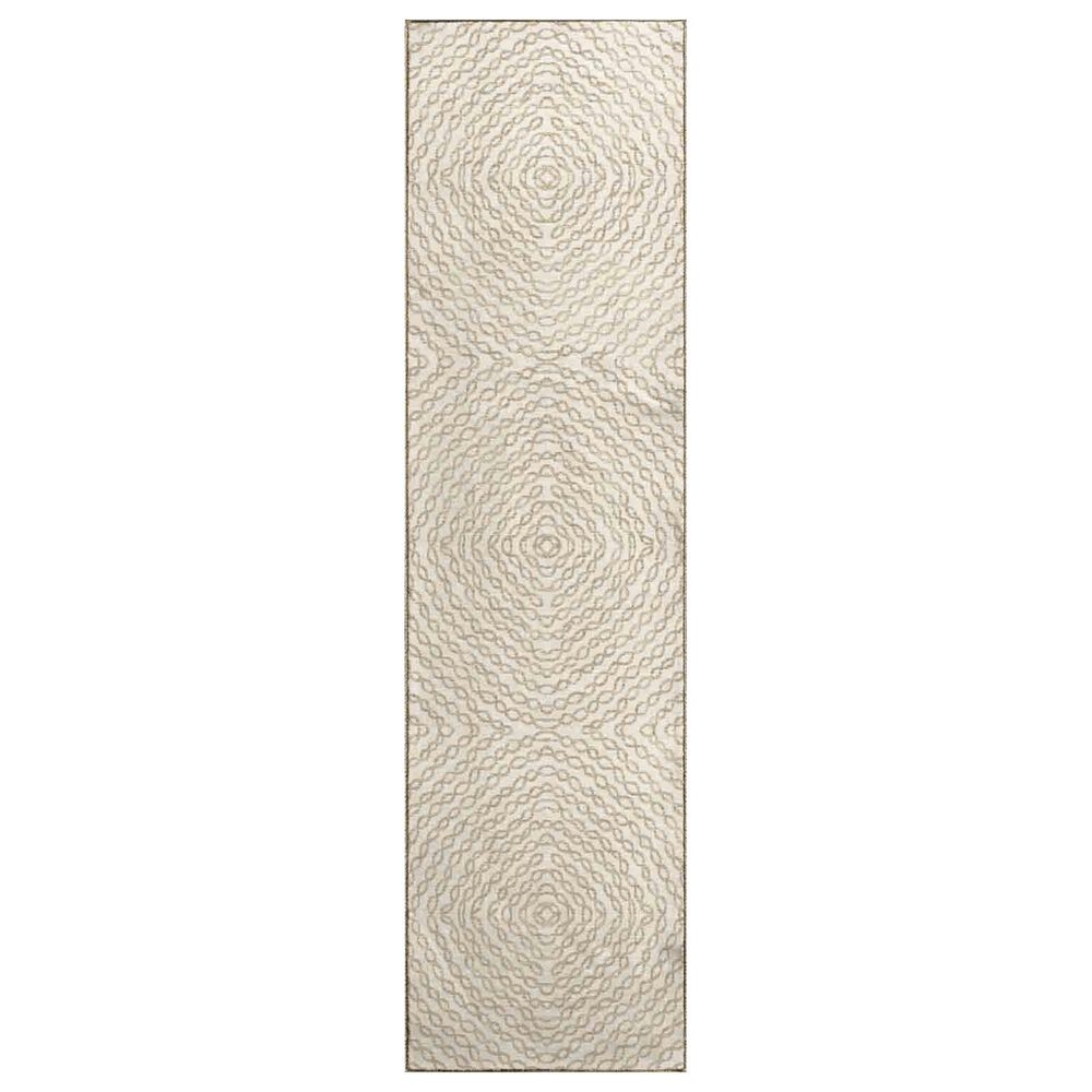 Dalyn Rug Company Brisbane Geometric 2"3" x 7"6" Ivory Runner, , large
