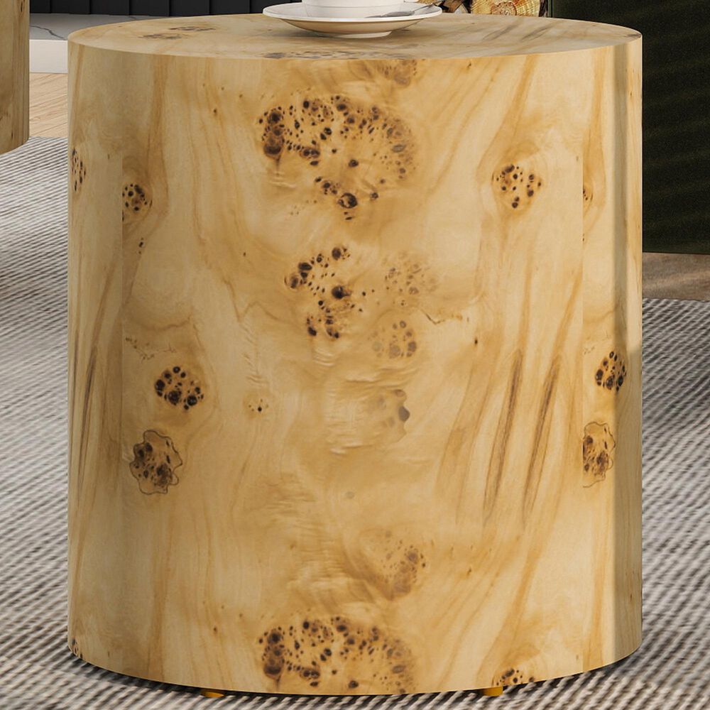 Jennifer Taylor Home Nebula 20&quot; Side Table in Warm Natural Brown, , large