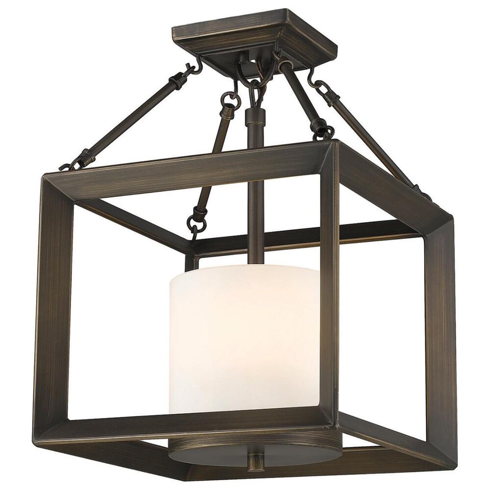Golden Lighting Smyth Mini Chandelier in Gunmetal Bronze, , large