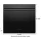 Fisher & Paykel 30" Electric Single Wall Oven with Electronic Touch Control in Black, , large