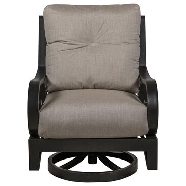 Crown Garden Emerald Swivel Club Rocker in Aged Rust, , large