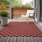 Dalyn Rug Company York 10" x 14" Red Indoor/Outdoor Area Rug, , large