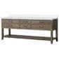 Lexora Home Norwalk 84" Double Bathroom Vanity in Grey Oak with White Cultured Marble Top  and Rectangle Sink, , large