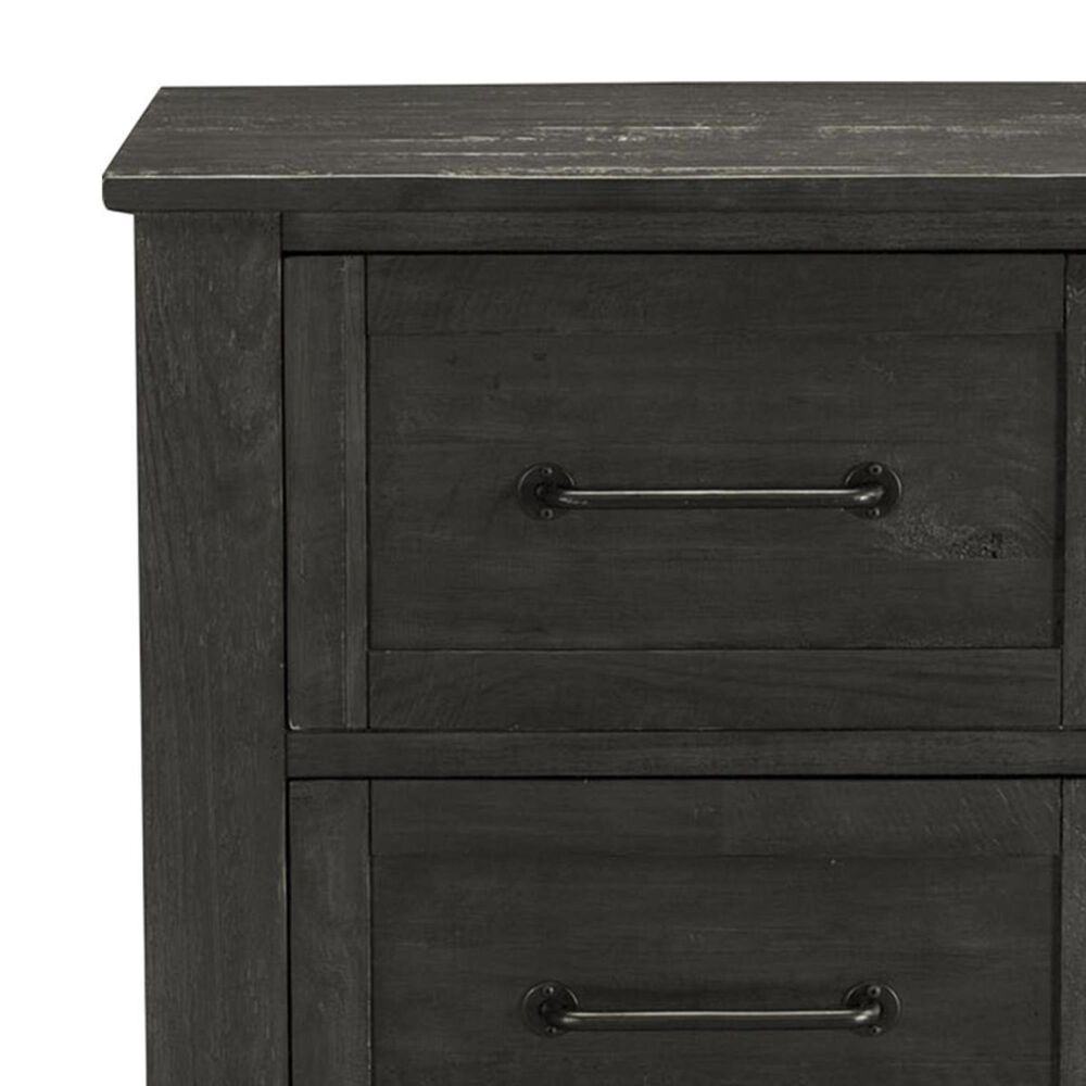 A-America Sun Valley 4 Piece Queen Bedroom Set in Charcoal, , large