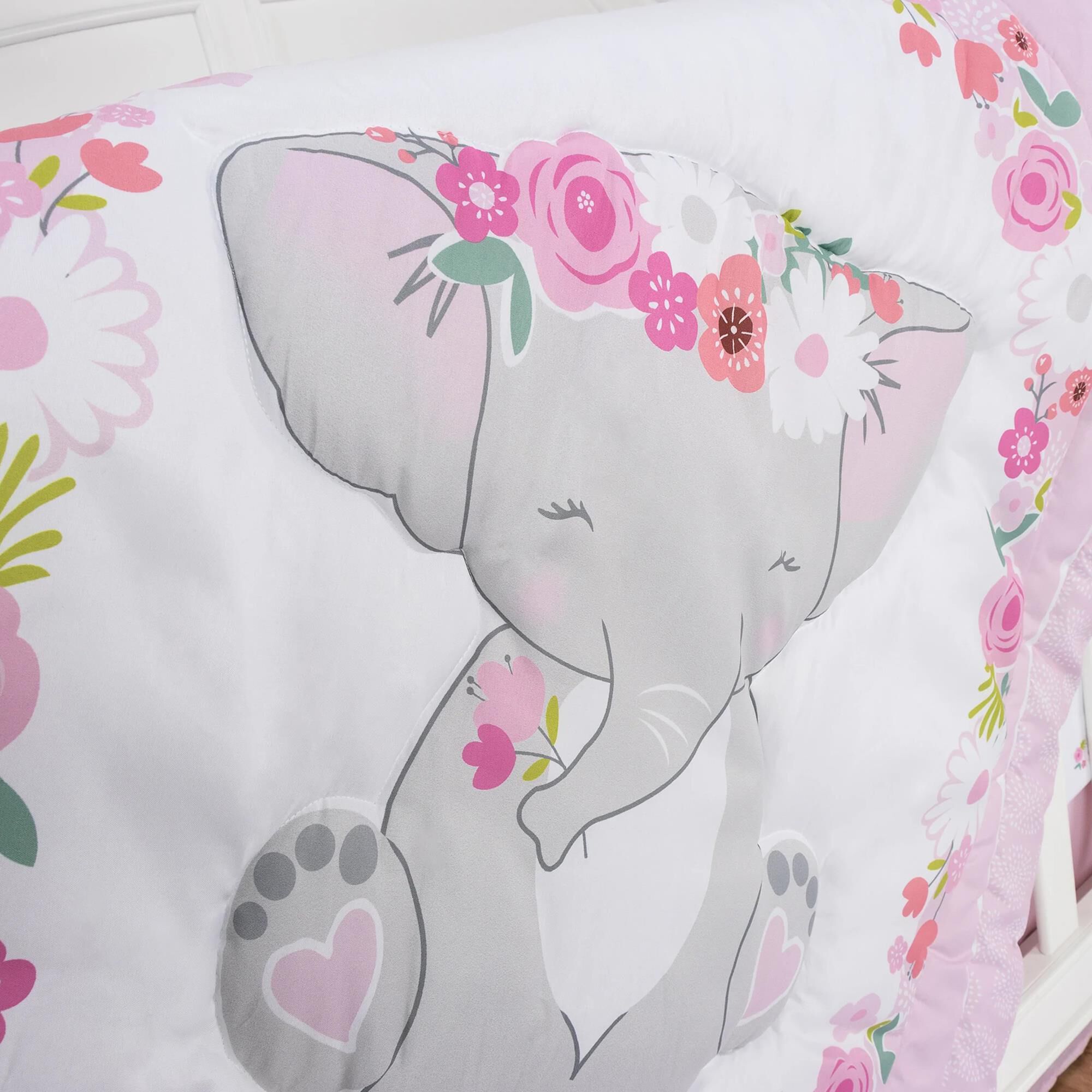 Pink dumbo online cot bedding
