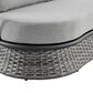 Blue River Monk 4-Piece Patio Conversation Set in Dark Gray and Black, , large