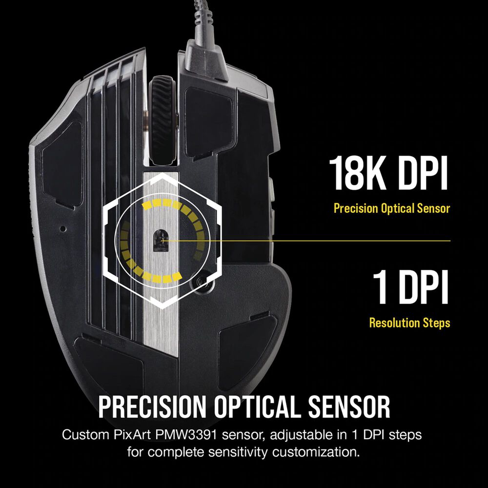 Corsair Scimitar Gaming Mouse in Black, , large