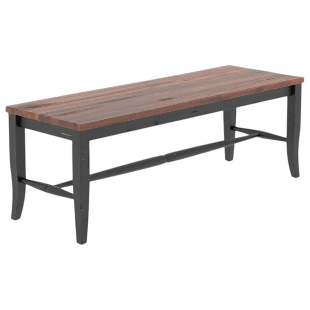 Canadel Champlain Bench in Black/Spice Washed, , large