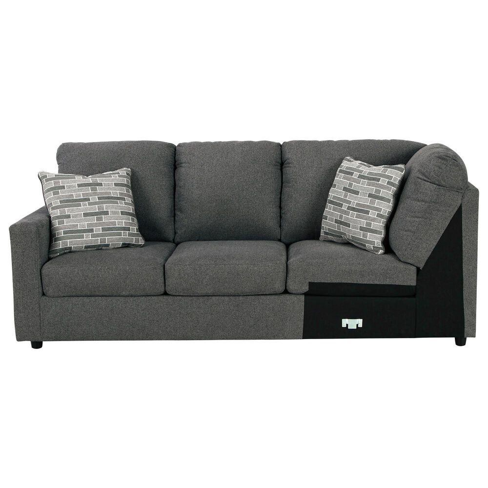 Ashley Edenfield 3-Piece Right Facing Sectional with Chaise in Charcoal, , large