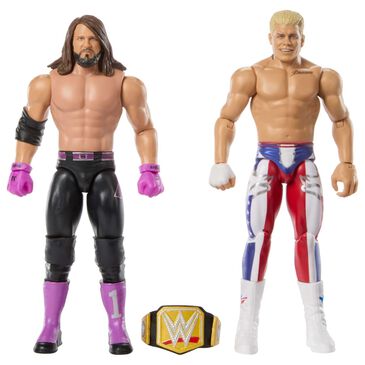 WWE Main Event Showdown Series 22 Action Figures Set - Cody Rhodes and AJ Styles in Multicolor, , large