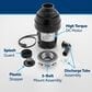 GE Appliances 1 HP Continuous Feed Corded Garbage Disposal in Black, , large