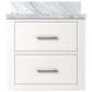 Lexora Home Castor 20" Single Bathroom Vanity in White with White Acrylic Top and Rectangular Sink, , large