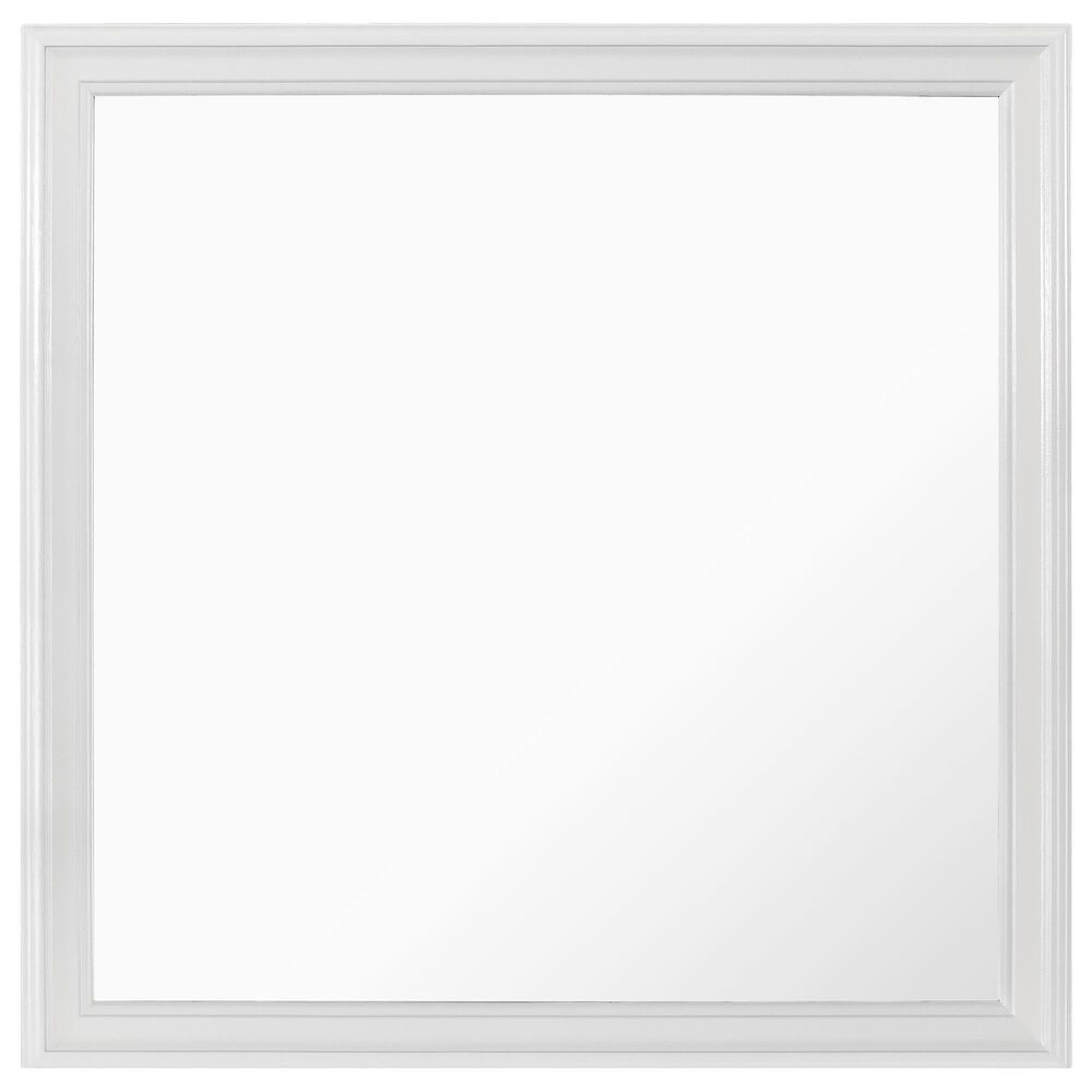 Global Furniture USA Pompei Mirror in Metallic White, , large