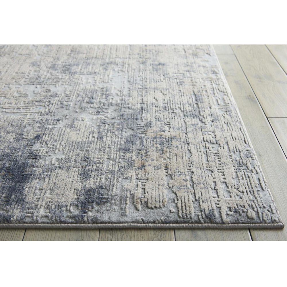 Nourison Rustic Textures RUS01 2&#39;2&quot; x 7&#39;6&quot; Grey and Beige Runner, , large