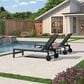 HOMLUX 3-Piece Patio Chaise Lounge Set with Straight-Leg in Grey, , large