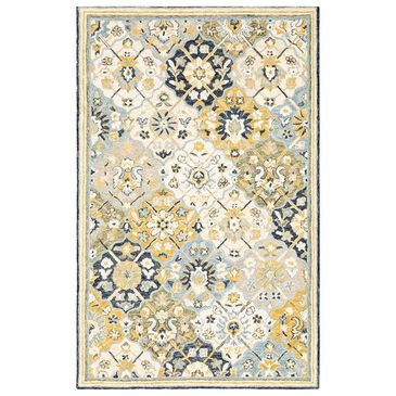 Oriental Weavers Alfresco 28406 5" x 8" Blue and Gold Area Rug, , large