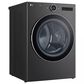 LG 7.3 Cu. Ft. Smart Front Load Gas Dryer with Built-In Intelligence and TurboSteam in Black Steel, , large