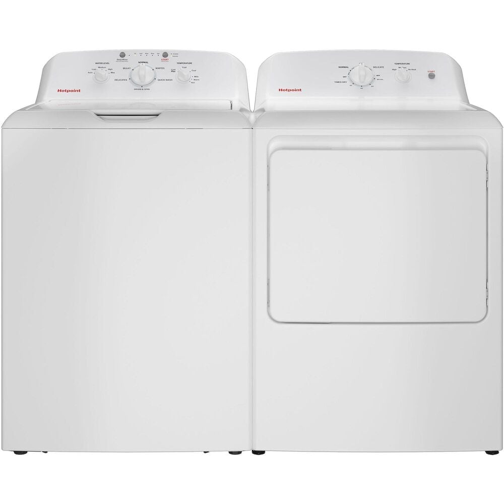 Hotpoint 6.2 Cu. Ft. Capacity Gas Dryer in White, , large