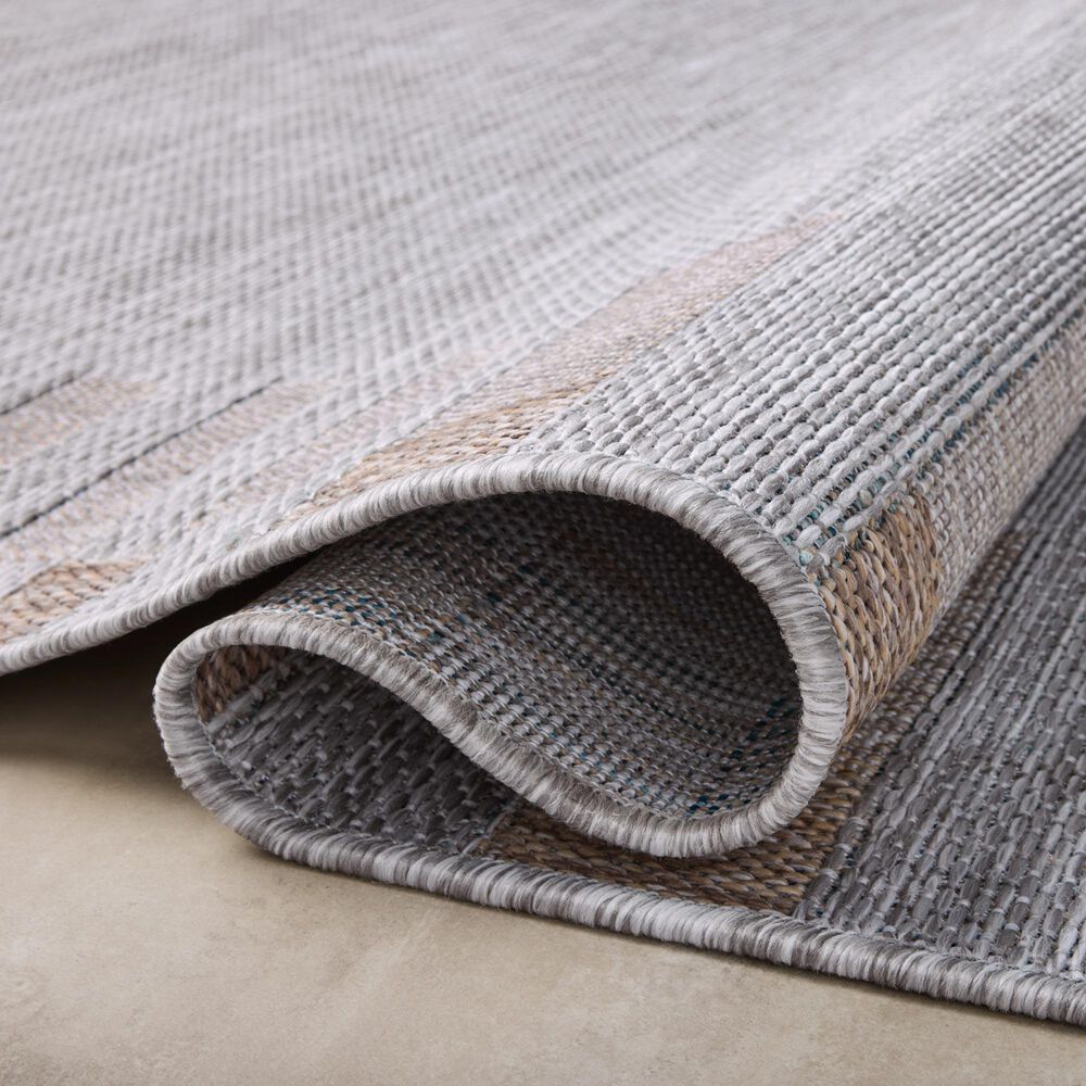 Amber Lewis x Loloi Topanga 7&#39;10&quot; x 10&#39; Silver and Natural Indoor/Outdoor Area Rug, , large