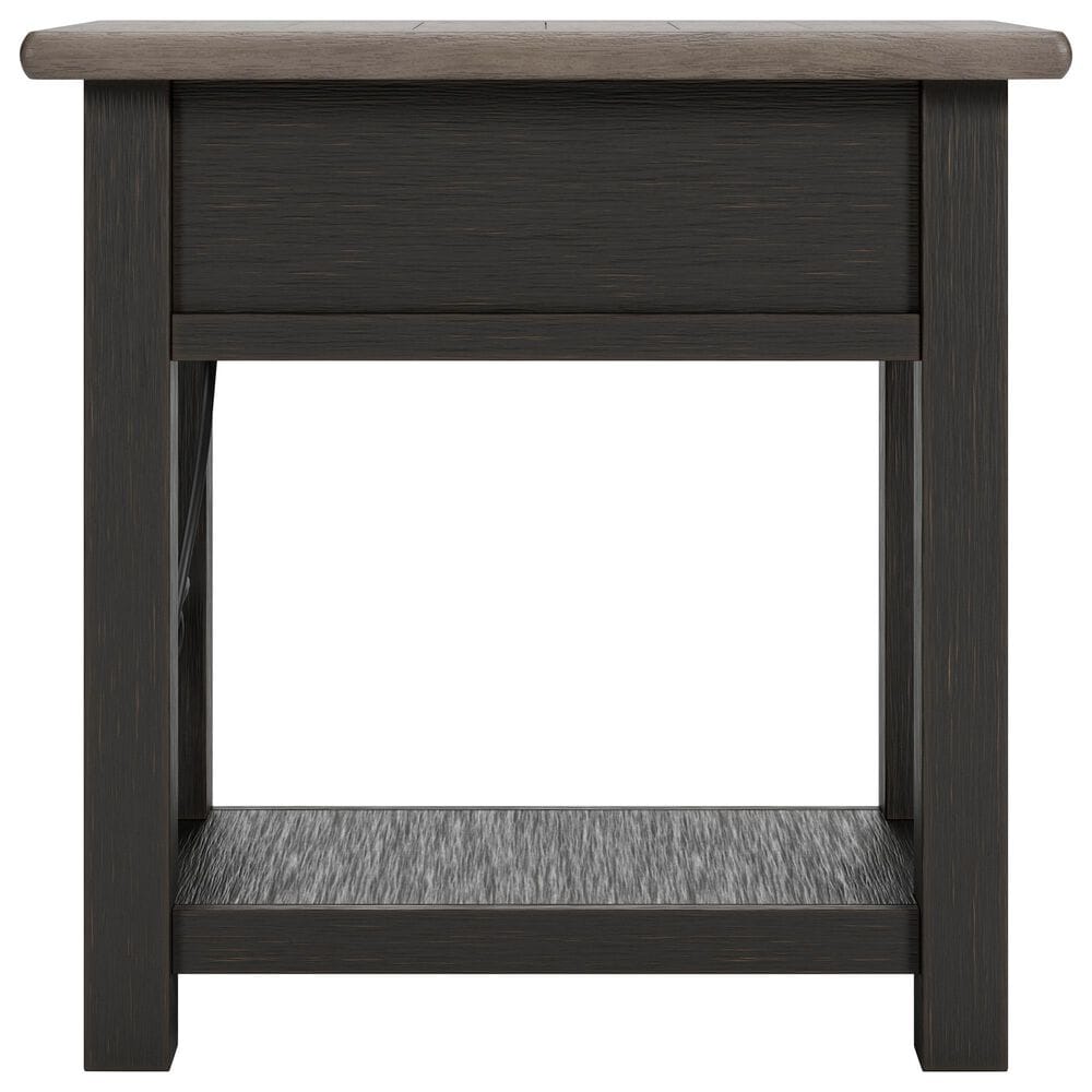 Ashley Tyler Creek End Table in Grayish Brown and Black, , large