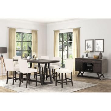 New Heritage Design High Line Counter Height Table in Coffee - Table Only, , large
