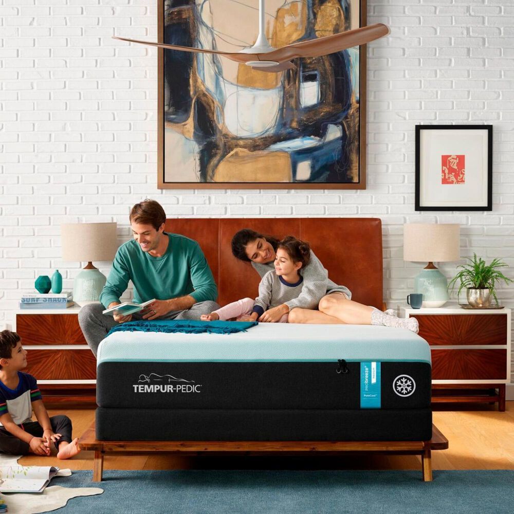 Tempur-Pedic TEMPUR-PRObreeze Medium Twin XL Mattress with High Profile Box Spring, , large