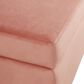 Kinfine Medium Metal Storage Bench in Blush, , large