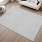 Dalyn Rug Company Soft Essentials Solid Silver 9" x 12" Area Rug, , large
