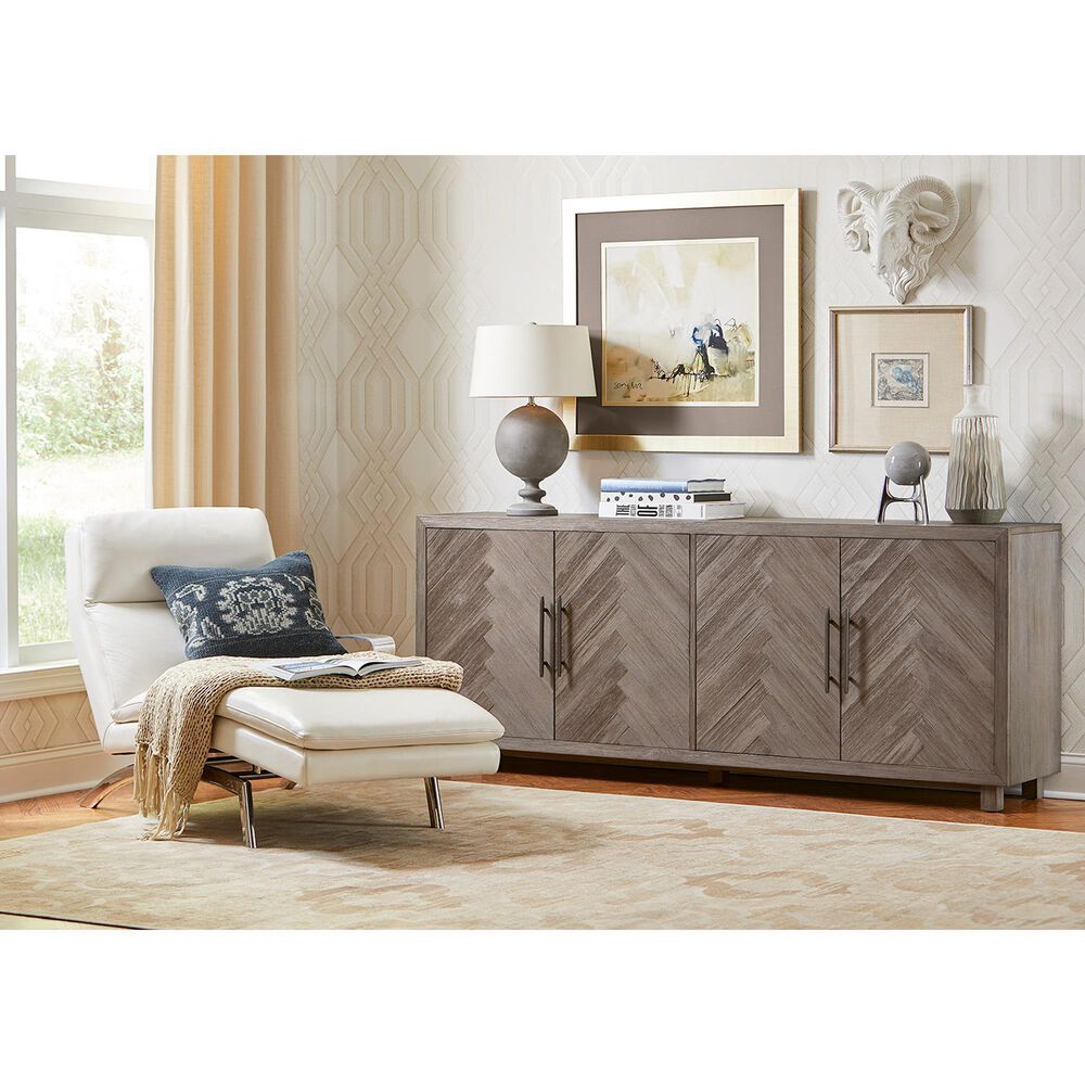 Wycliff Bay Palisades 80&quot; 4-Door Console in Brushed Gray, , large