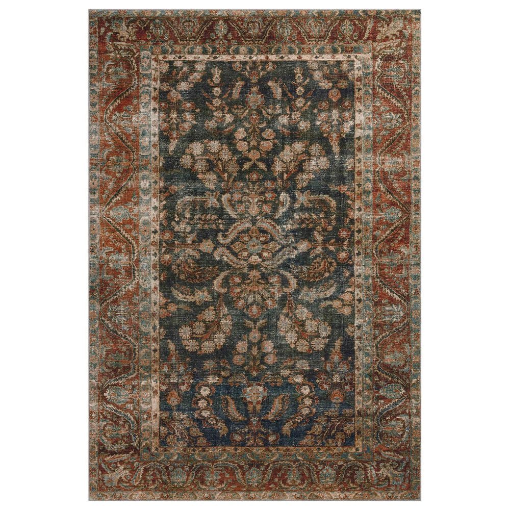 Loloi II Jules 9"6" x 14" Ocean and Spice Area Rug, , large