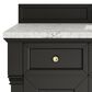 James Martin Vanities Brookfield 48" Single Bathroom Vanity in Black Onyx with 3 cm Eternal Jasmine Pearl Silestone Top, Rectangle Sink and FreePower Wireless Charger, , large