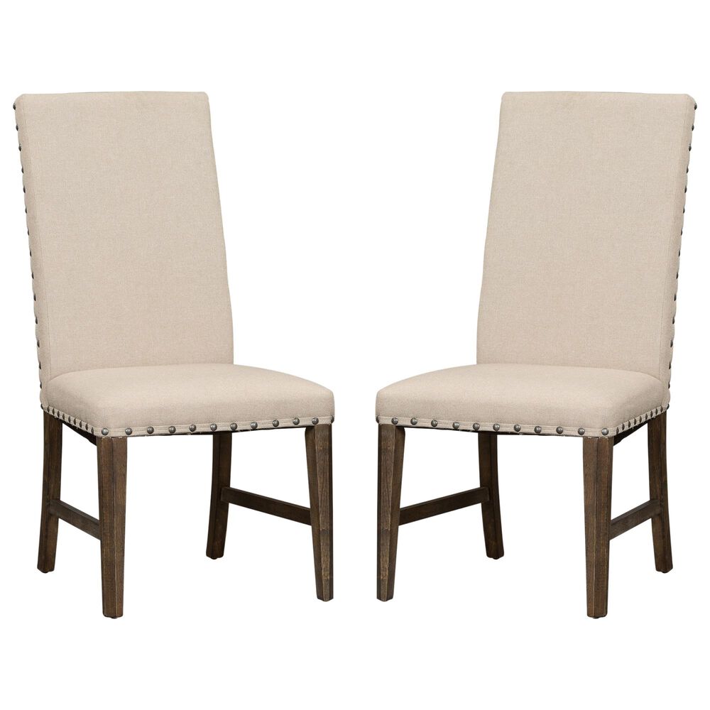 Belle Furnishings Artisan Prairie Side Chairs in Tan (Set of 2), , large