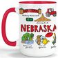 1 Brilliant Gift Wanderer Nebraska 15 Oz 15Oz Mug in White and Red, , large