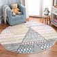 Safavieh Carousel Outer Space 3" Round Grey and Pink Kids  Area Rug, , large