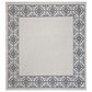 Safavieh Bermuda Floral 6"7" Square Ivory and Charcoal Indoor/Outdoor Area Performance Rug, , large