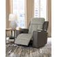 Ashley WhipLash Power Recliner with Adjustable Headrest in Sisal, , large