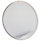 Maple and Jade 30" Round Wall Mirror in Glossy Silver, , large