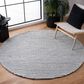 Safavieh Marbella 6" Round Charcoal and Ivory Area Rug, , large
