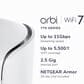 NETGEAR Orbi 770 Series 2-Pack? Tri-Band Wi-Fi 7 Mesh Router in White, , large