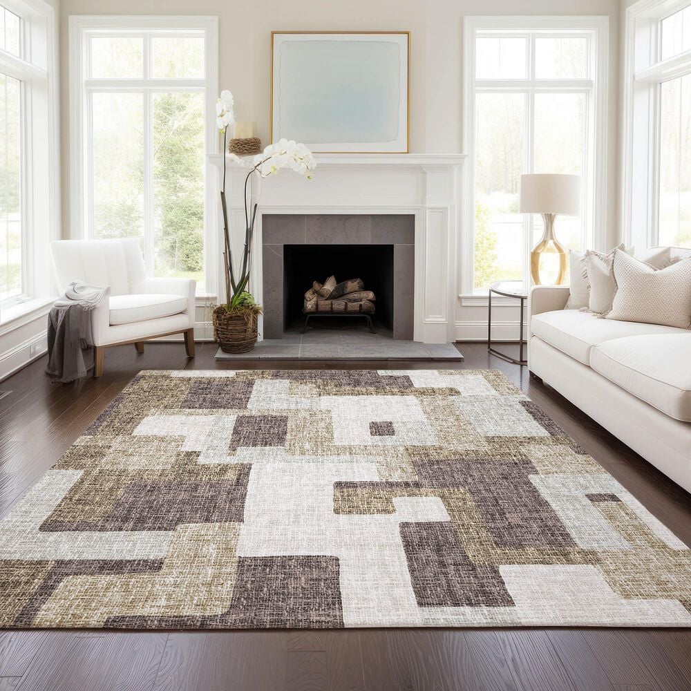 Dalyn Rug Company Portico PO3 Brown 10&#39; x 14&#39; Area Rug, , large