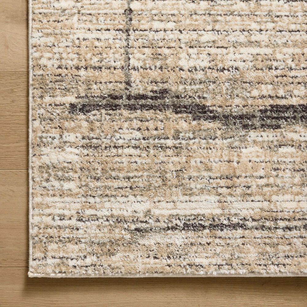 Loloi Bleecker Natural and Charcoal 4&#39; x 6&#39; Area Rug, , large