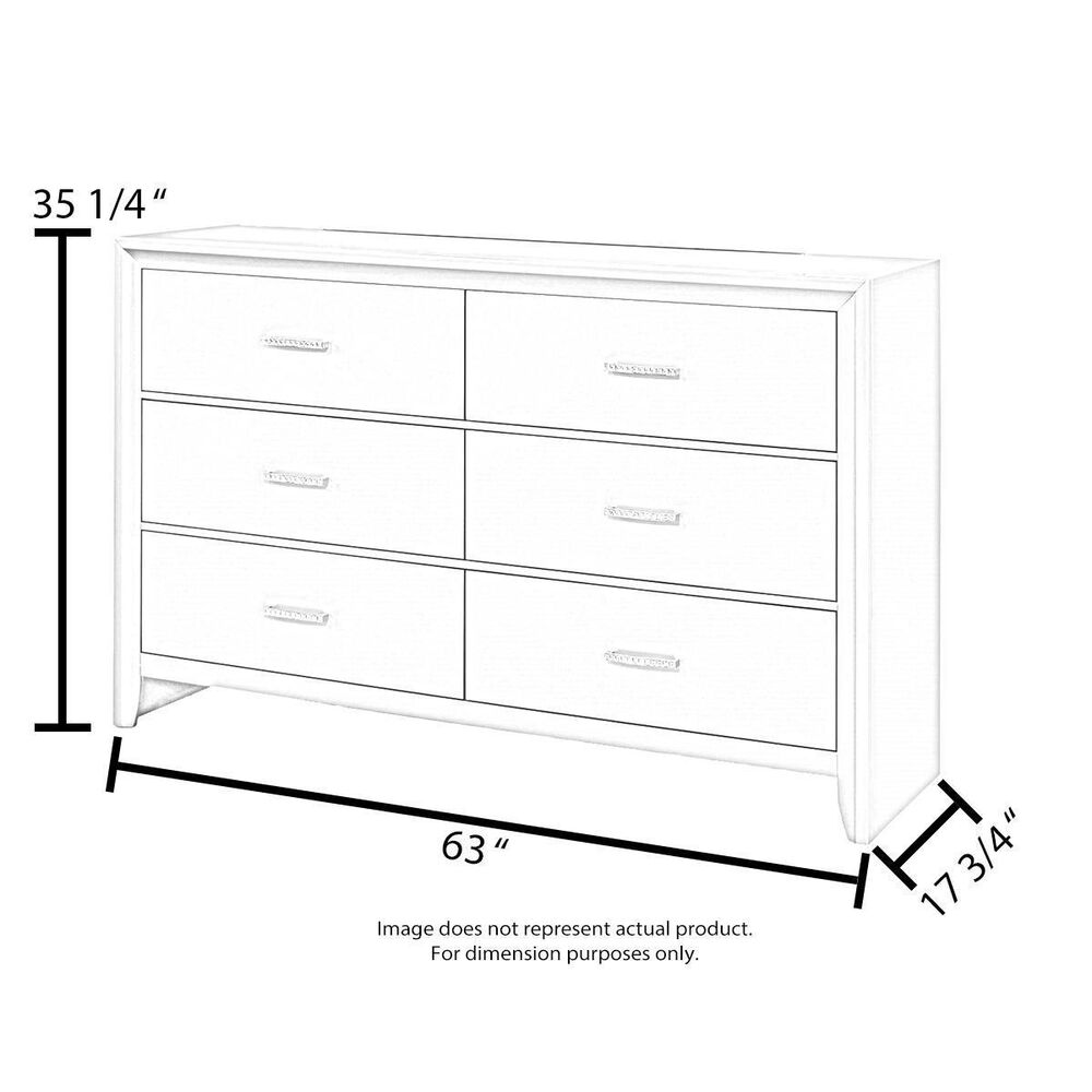 Pacific Landing Felicity Dresser in High Glossy White, , large