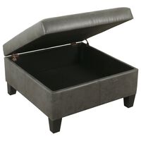 Kinfine Large Storage Ottoman in Gray