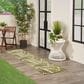 Nourison Aloha ALH18 2"3" x 8" Ivory and Green Indoor/Outdoor Runner, , large