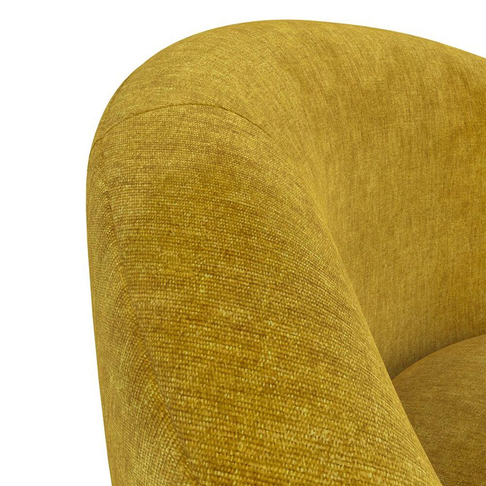 Golden Wave Furniture Blossom Swivel Chair in Yellow, , large