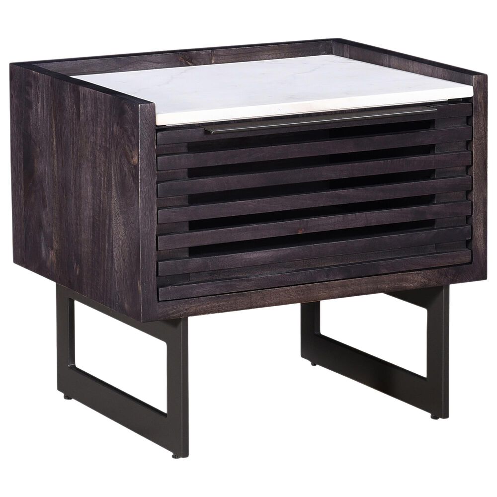 Moe"s Home Collection Paloma 1 Drawer Nightstand in Grey, , large