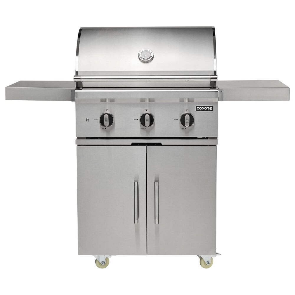 Coyote Outdoor 30&quot; C-Series Freestanding Liquid Propane Grill with Cart in Stainless Steel, , large