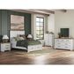 Ashley Savonport Queen Storage Panel Bed in White and Brown, , large