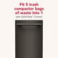 KitchenAid 15" Built-In Trash Compactor with Odor Management System in Black Ore, , large