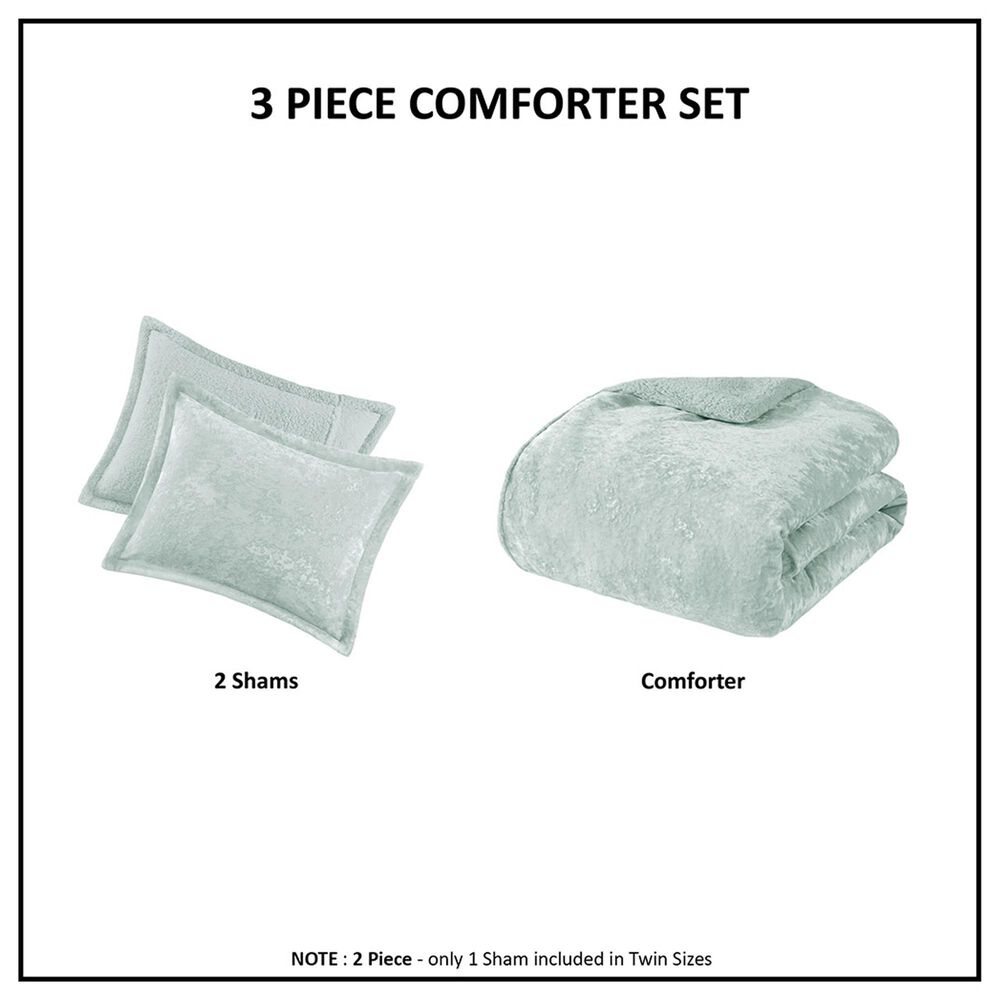Hampton Park Mira 2-Piece Twin/Twin XL Reversible Comforter Set in Aqua, , large